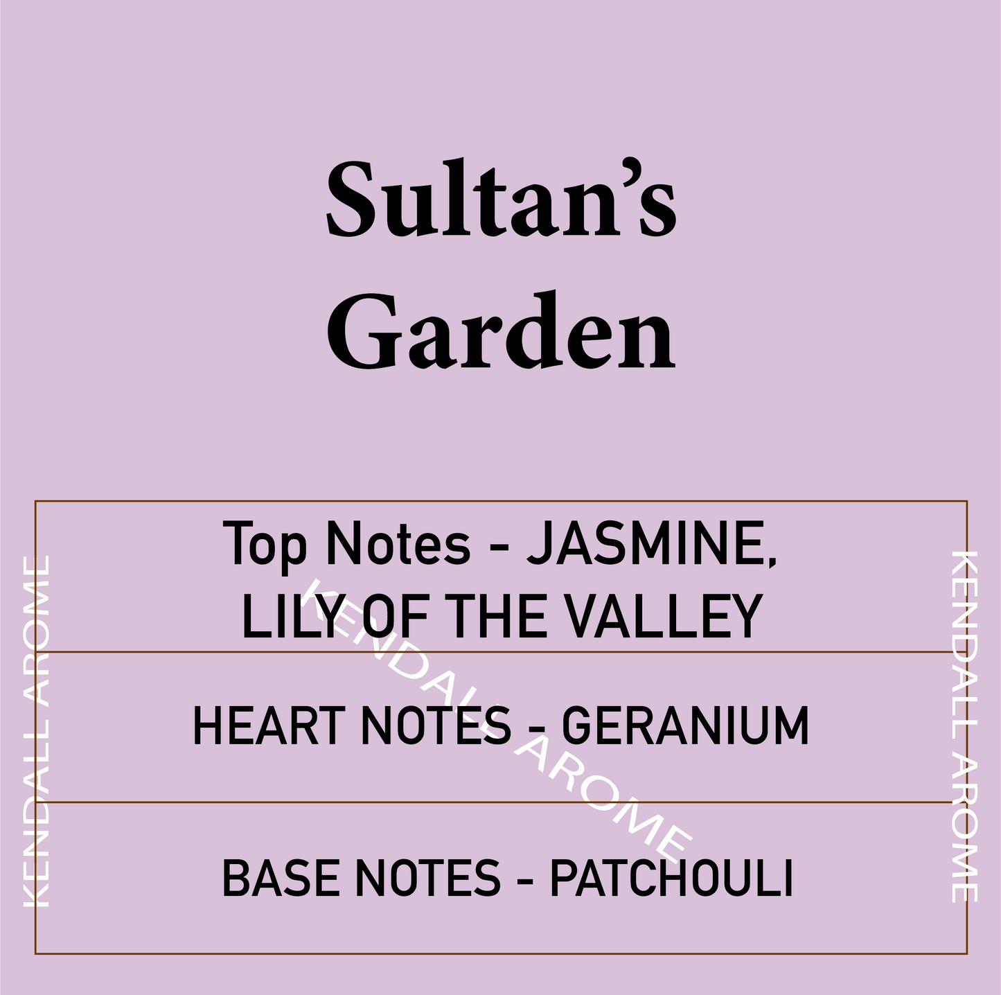 Sultan's Garden Fragrance Candle Container