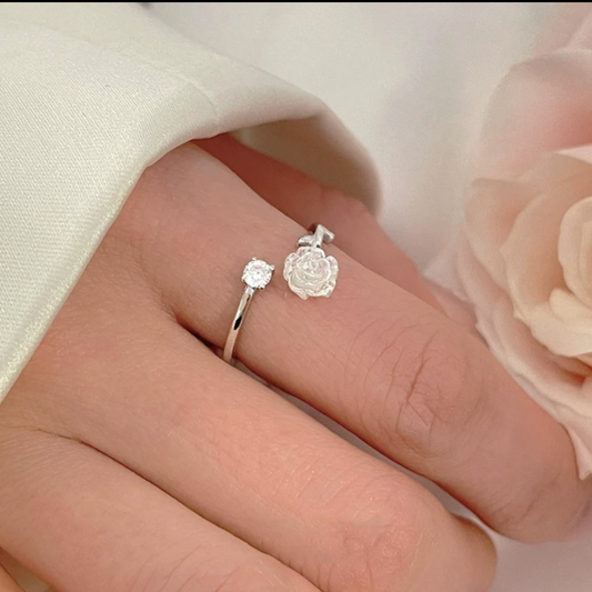 JR208 - Gold Plated and 925 Silver Adjustable Ring (2 color)