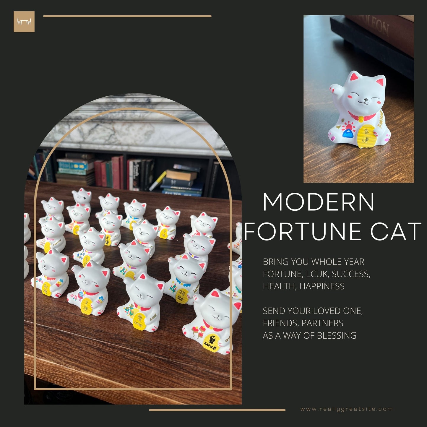 Fortune Cat Aroma Stone - no.37