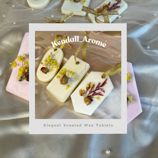 Elegant Scented Wax Tablets Diffuser - Yellow (1 set of Three)