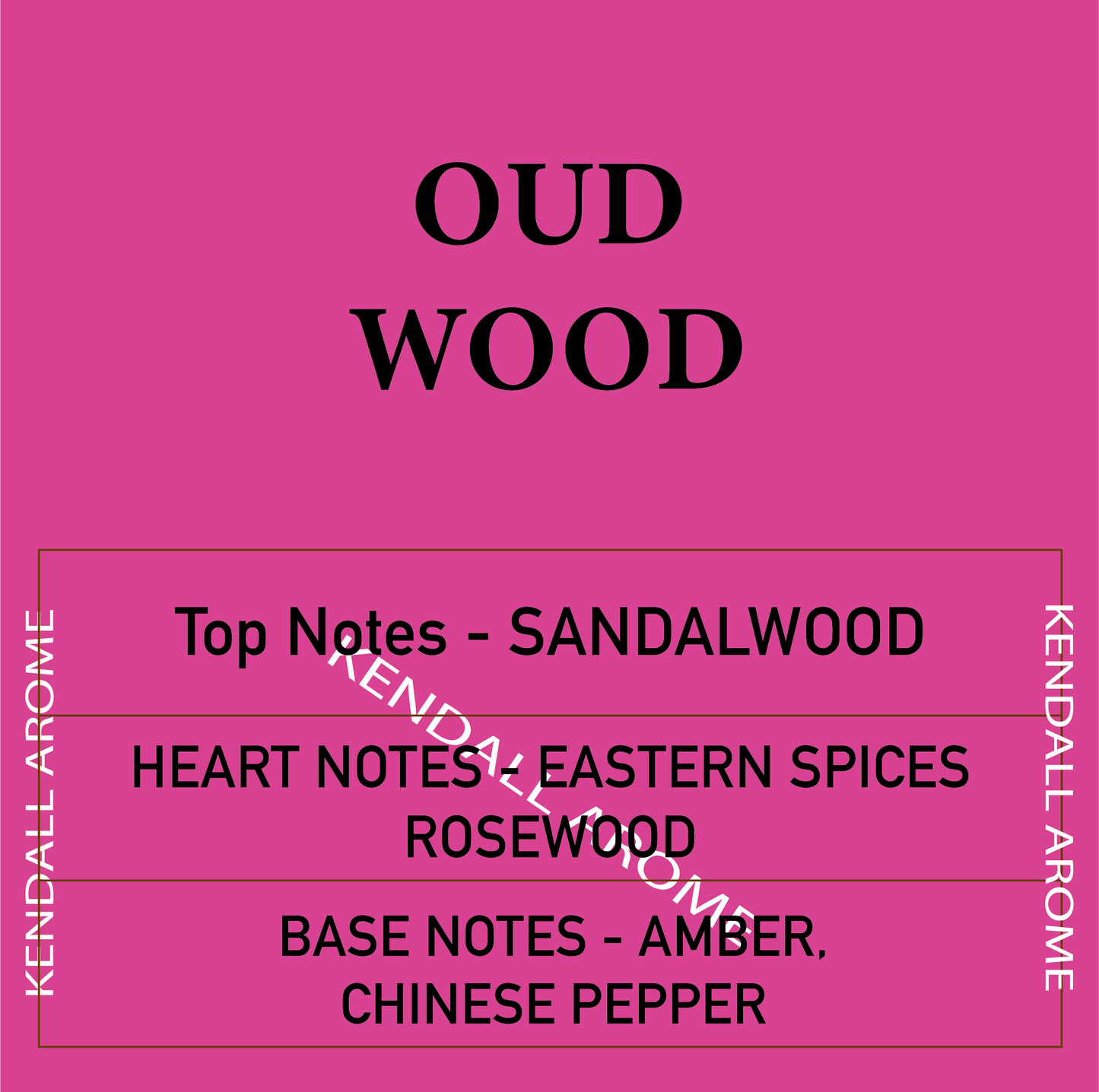 Oud Wood Fragrance Candle Container