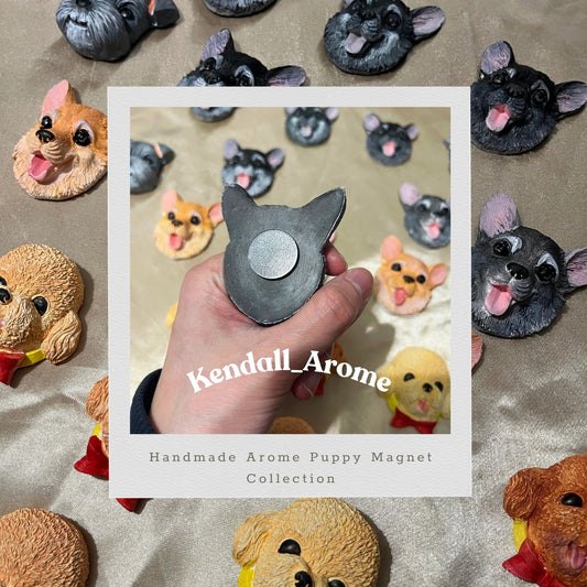 Handmade Aroma Puppy Magnet - Schnauzer type