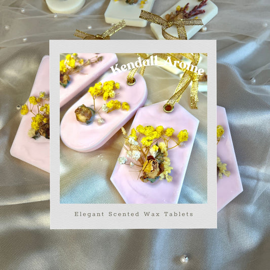 Elegant Scented Wax Tablets Diffuser - Pink (1 set of Three)