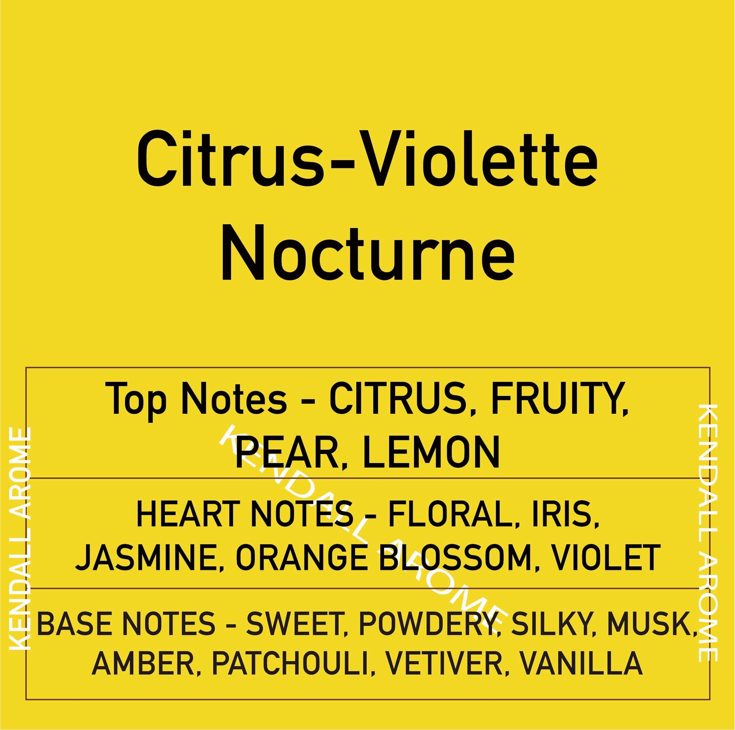 Citrus-Violette Nocturne Fragrance Candle Container