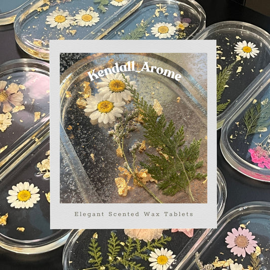 Elegant Hand-Pressed Flower Functional Trays - Large Oval shape