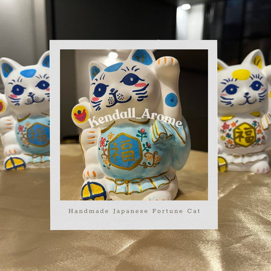 Large Fortune Cat Aroma Stone (half kilogram) - Blue