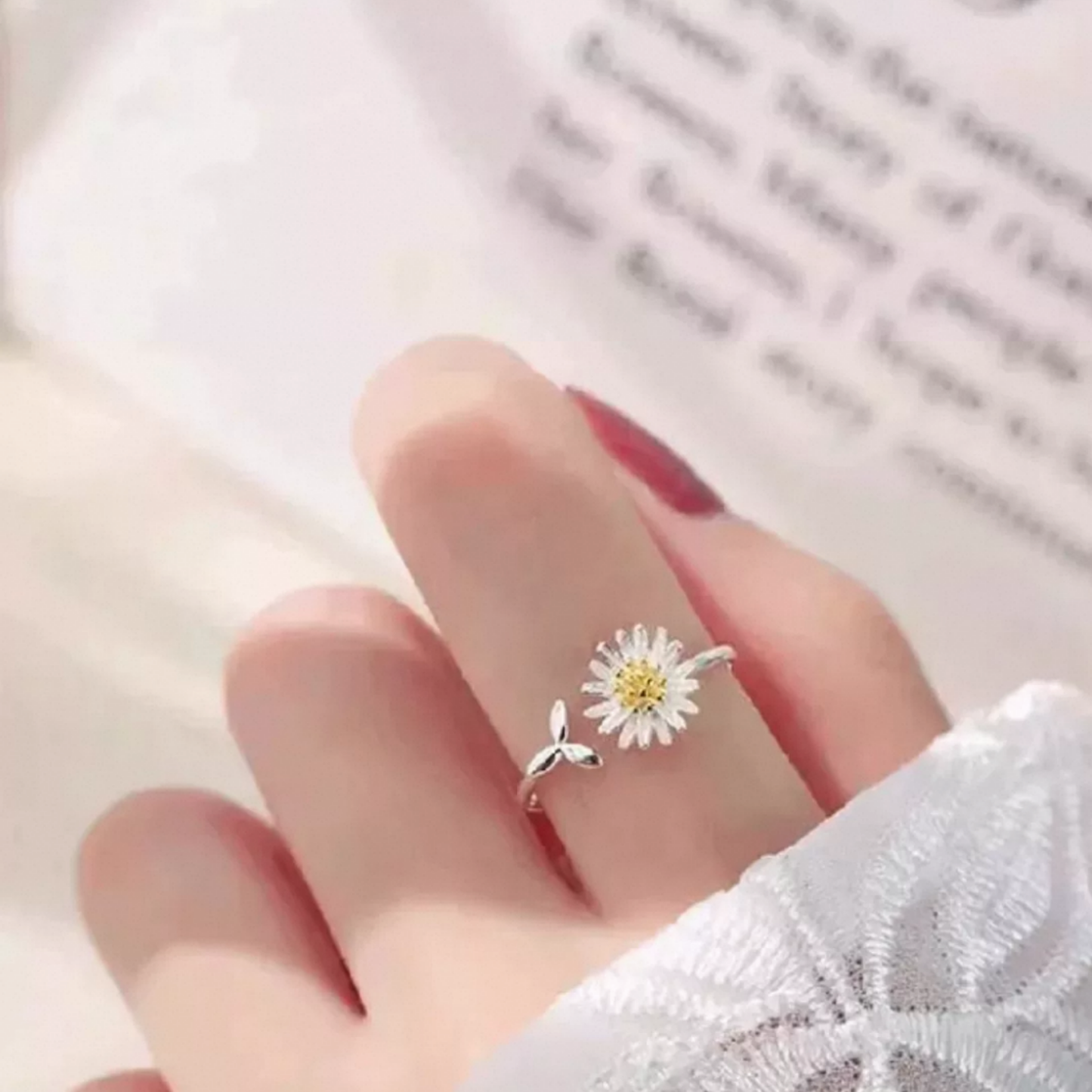 JR26 925 Silver Adjustable Ring