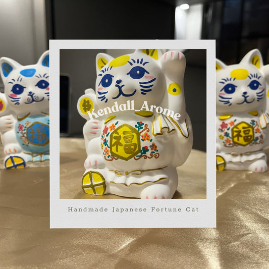 Large Fortune Cat Aroma Stone (half kilogram) - Yellow