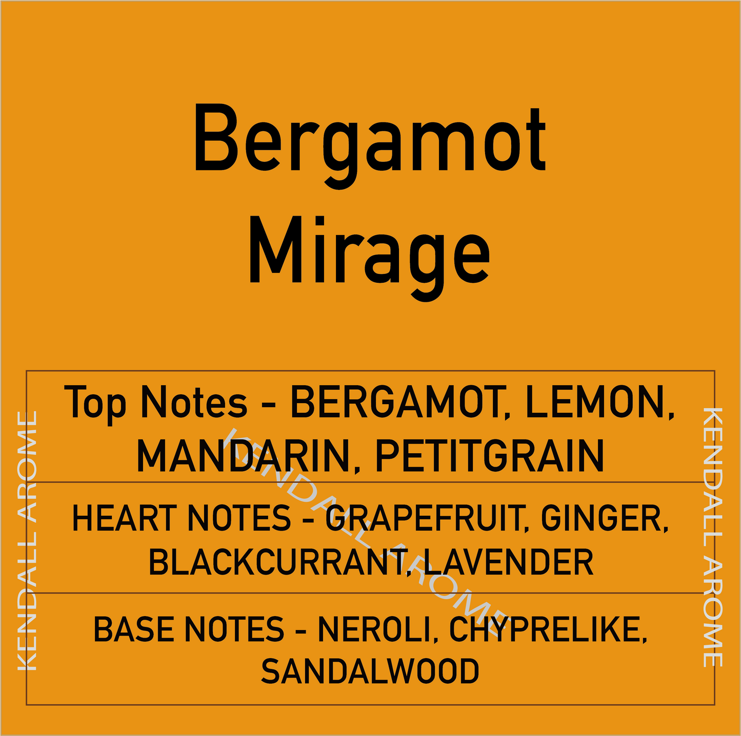 Bergamot Mirage Fragrance Candle Container