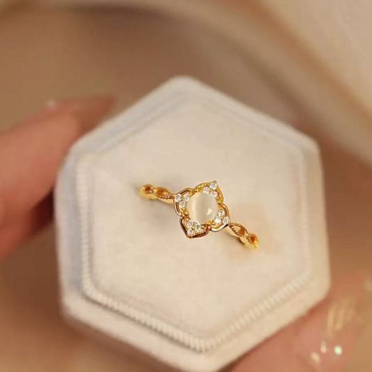 JR278 & JR279 Gold Plated 925 Silver Adjustable Ring