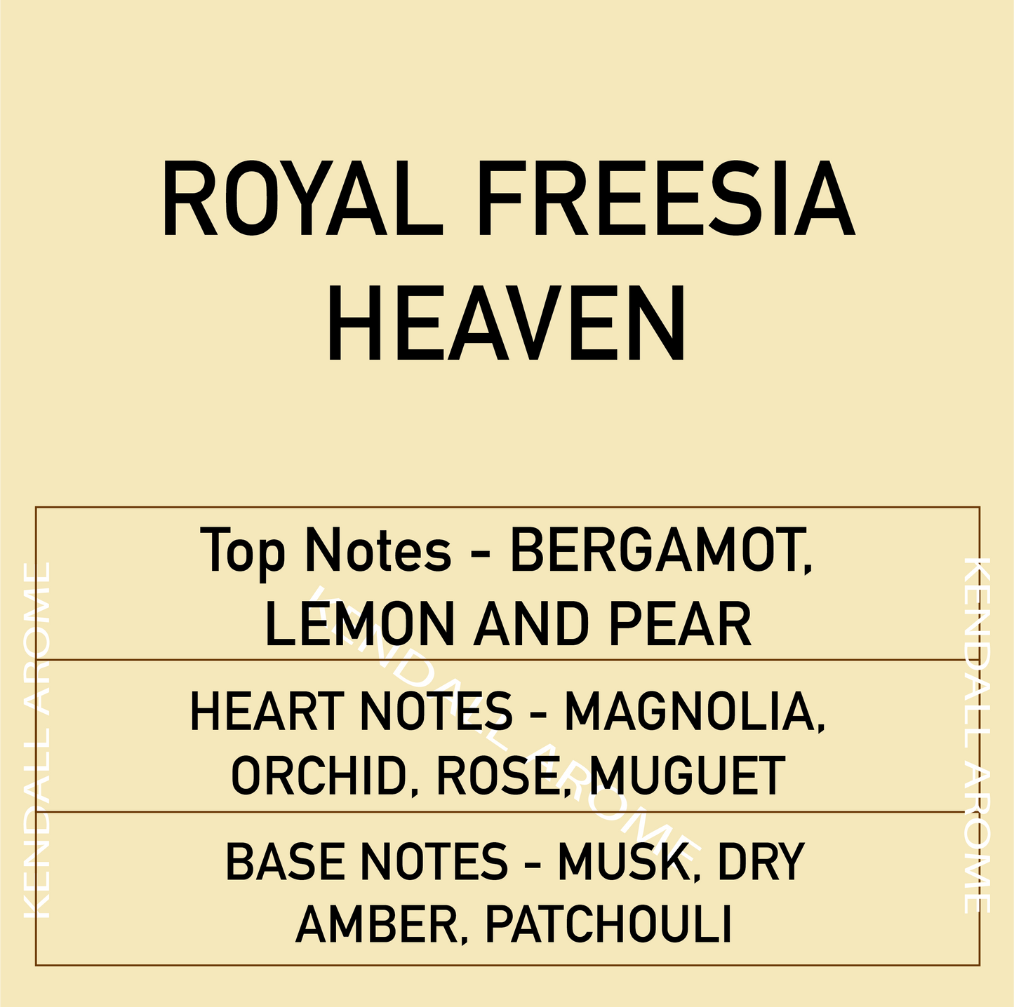 Royal Freesia Heaven Fragrance Candle Container