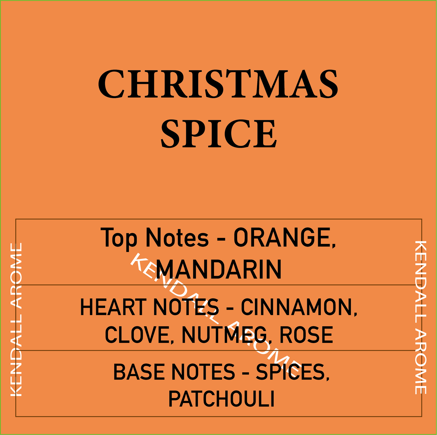 Christmas Spice Fragrance Candle Container