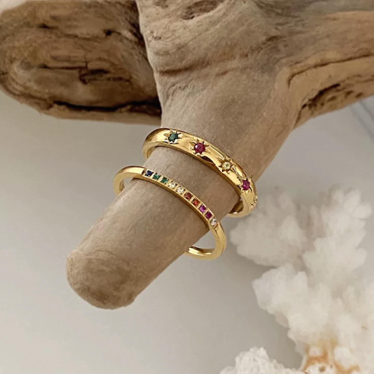 JR231 & JR 232 Gold-Plated Adjustable Ring