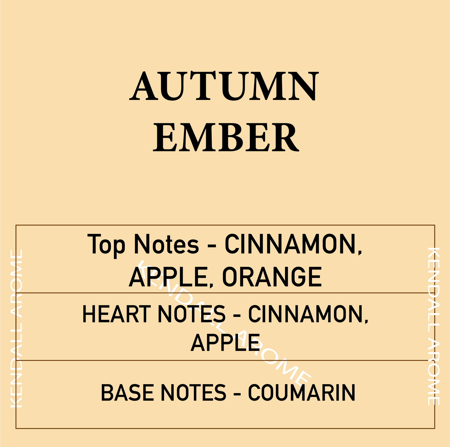 Autumn Ember Fragrance Candle Container