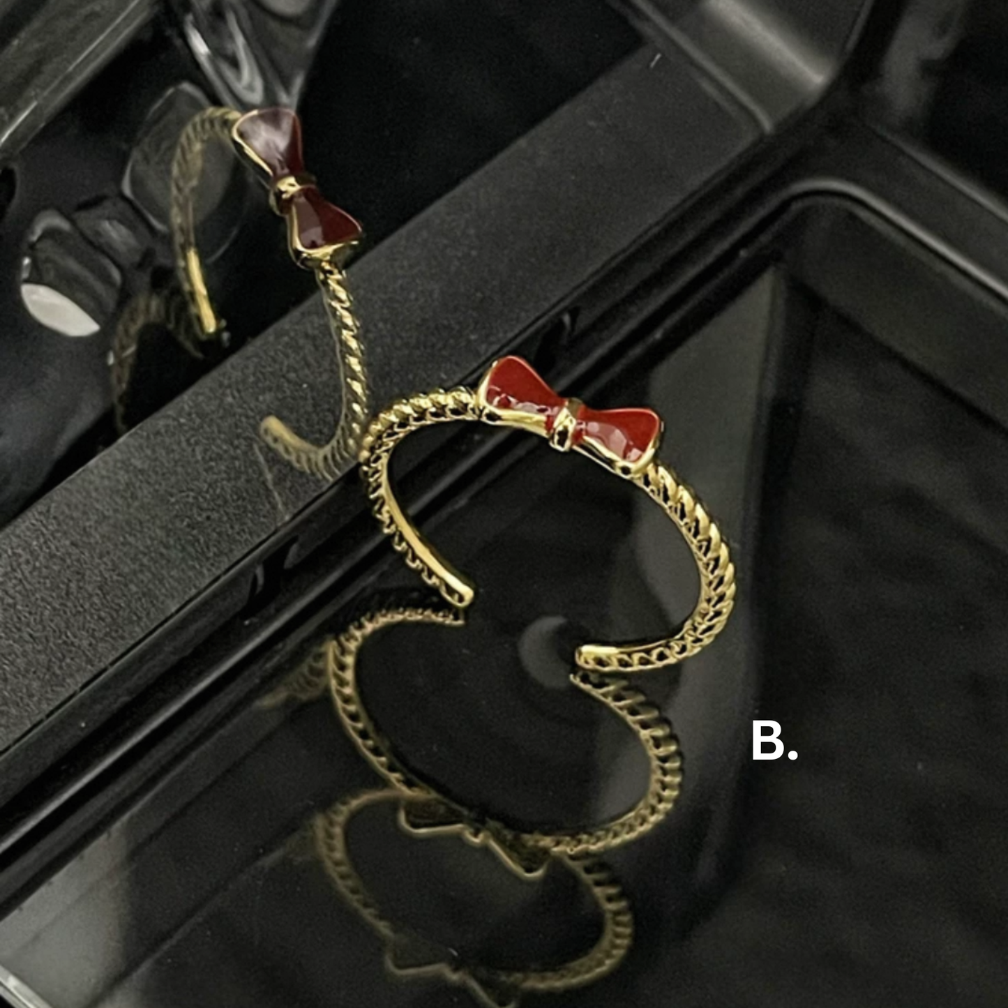 Cute Gold-Plated Adjustable Rings Collection - B