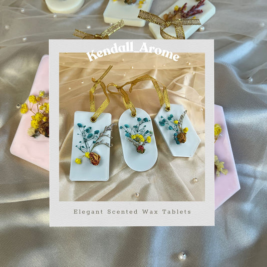 Elegant Scented Wax Tablets Diffuser - Blue (1 set of Three)