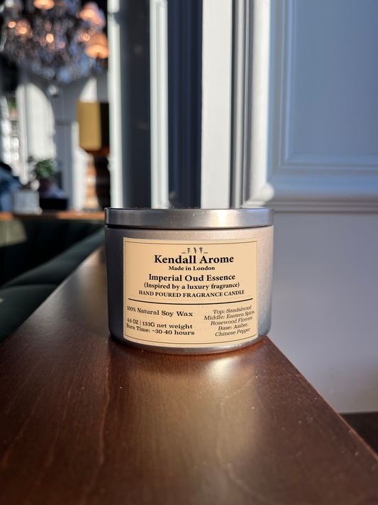 Oud Wood Fragrance Candle Container