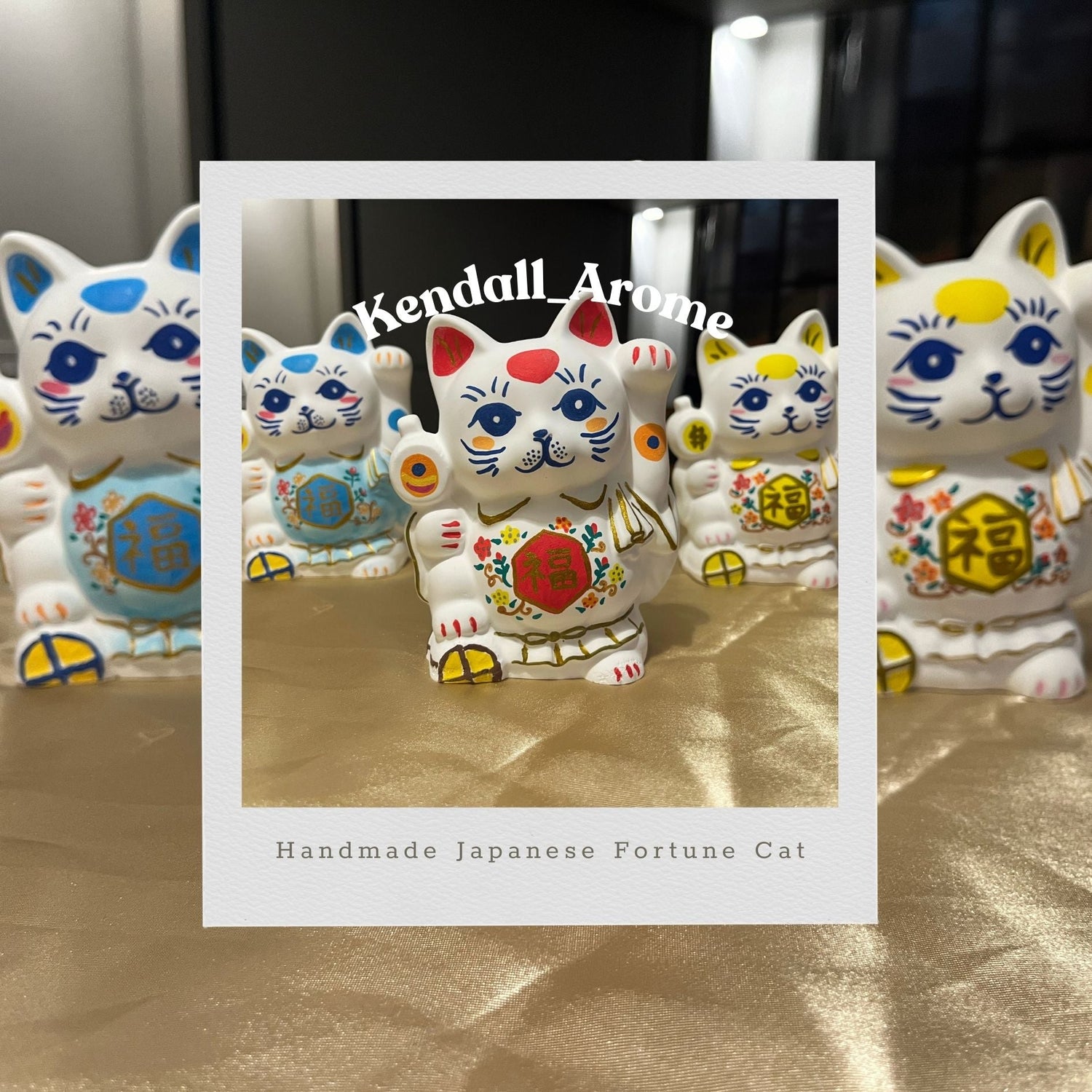 Large Fortune Cat Aroma Stone Collection