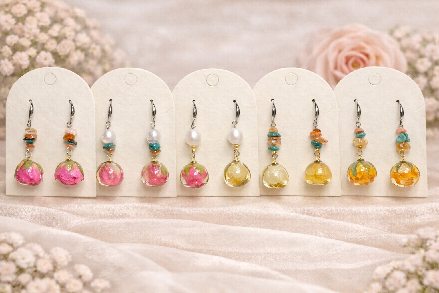 Rose Earrings by Everyday Trinket