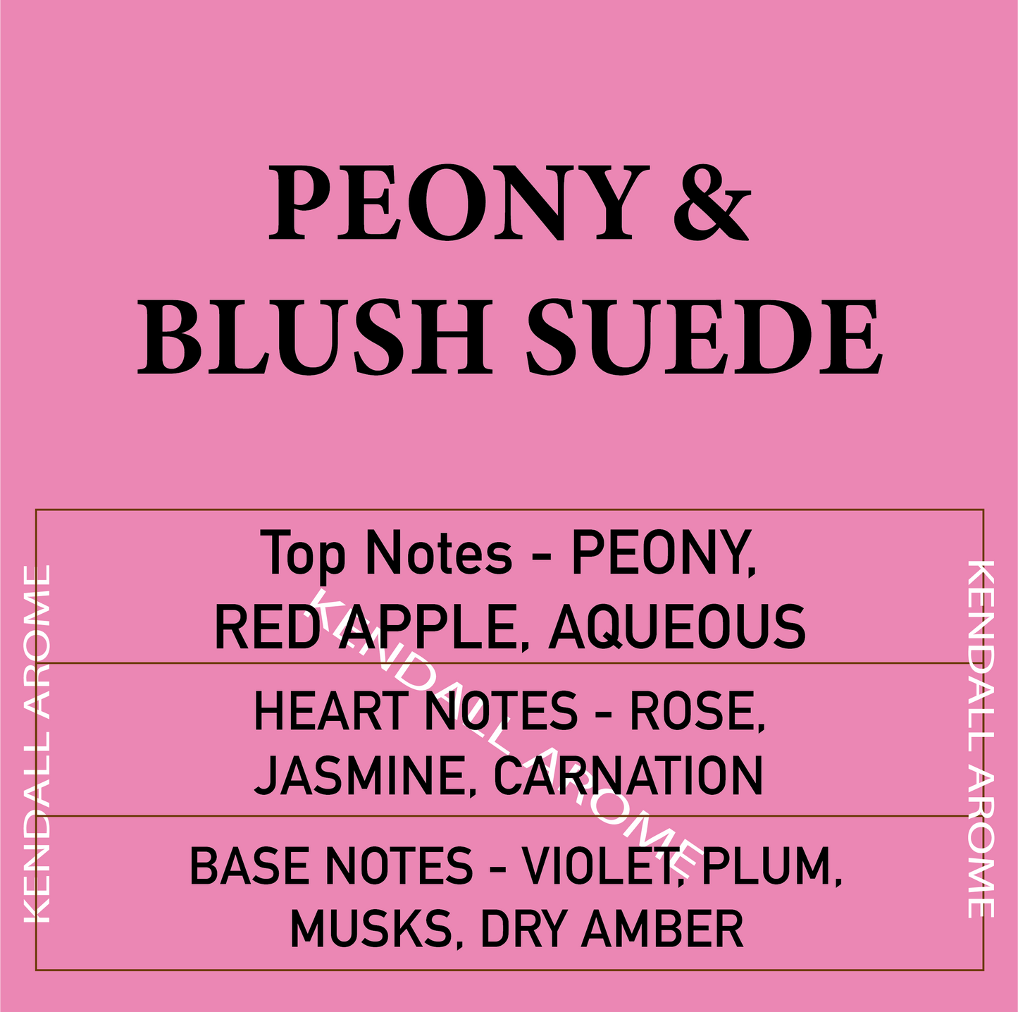 Peony & Blush Suede Fragrance Candle Container