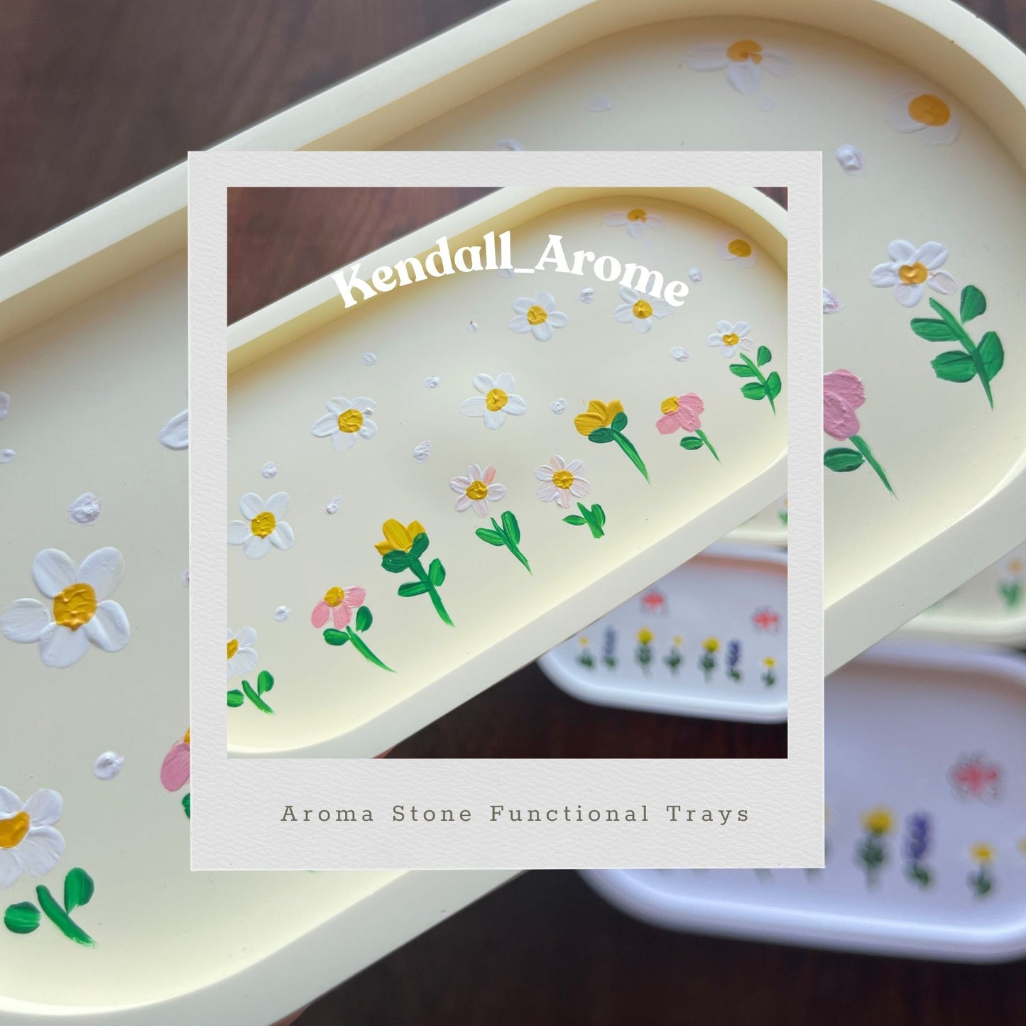 Handmade Aroma Stone Functional Trays - Oval shape