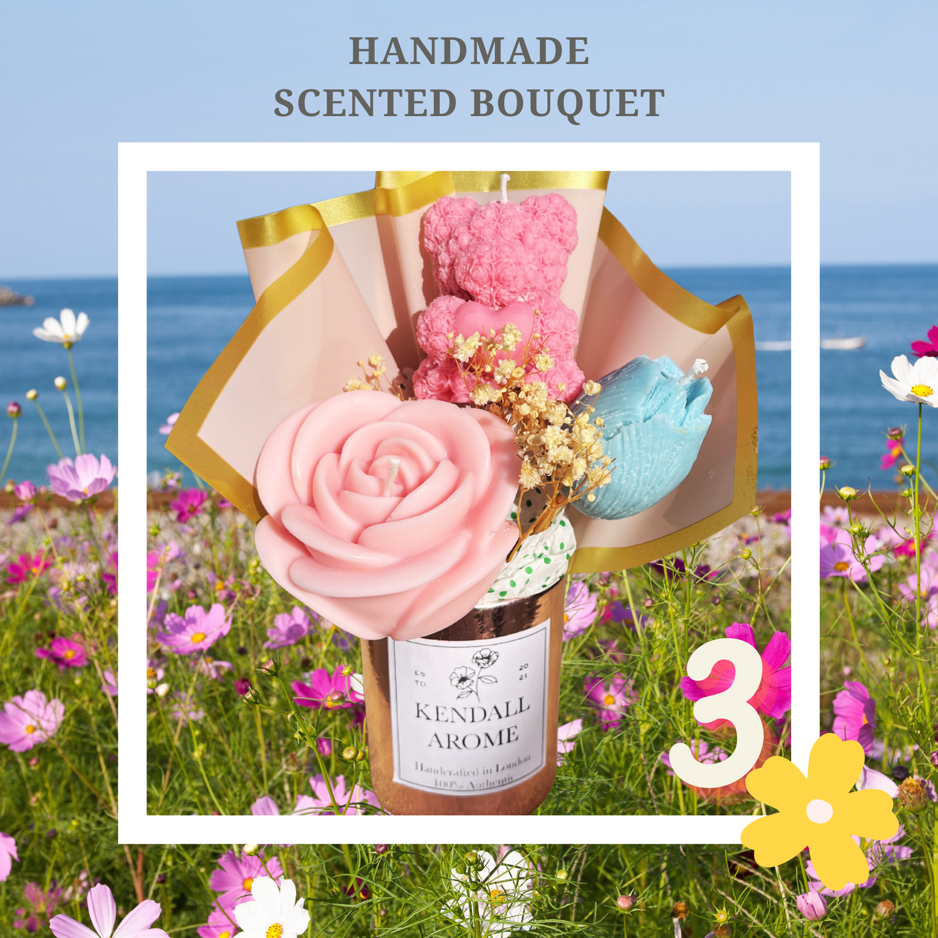 Scented Candle Bouquets - size M - no.3