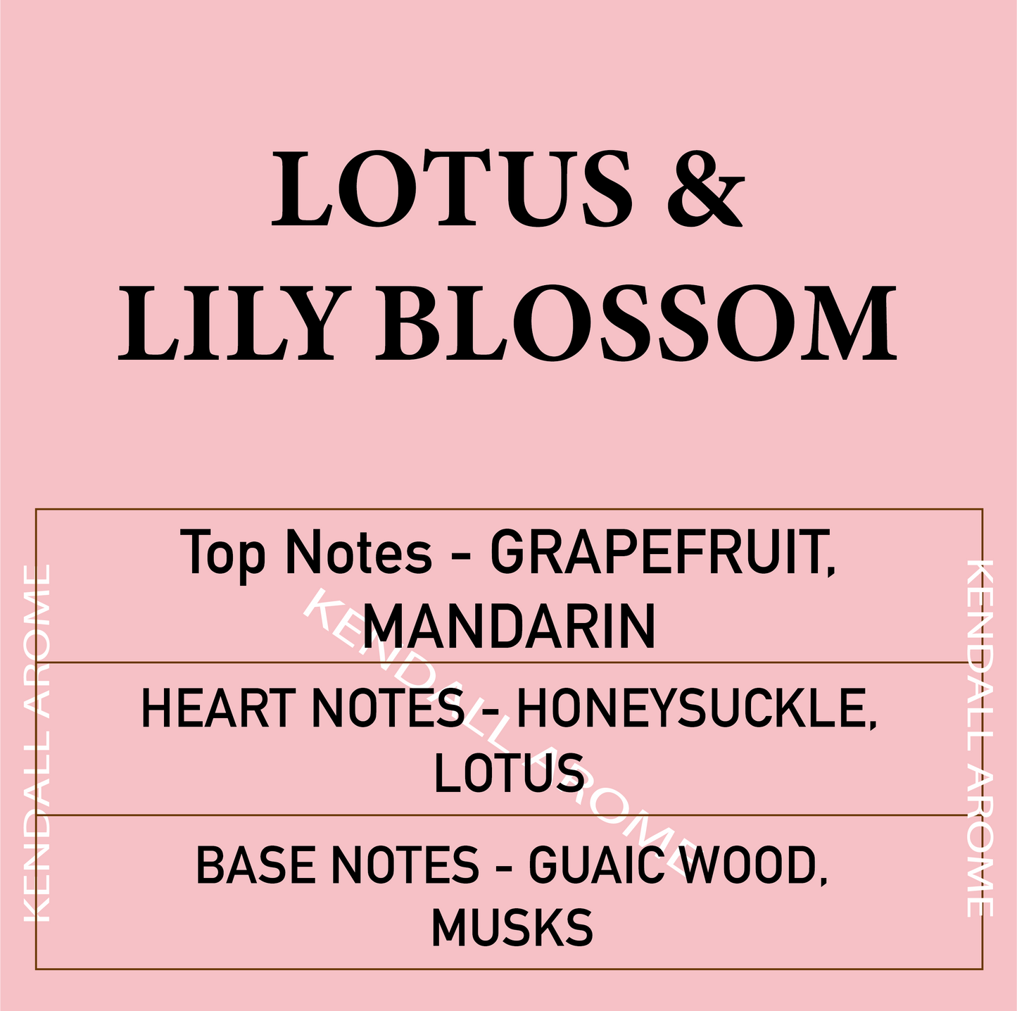 Lotus & Lily Blossom Fragrance Candle Container