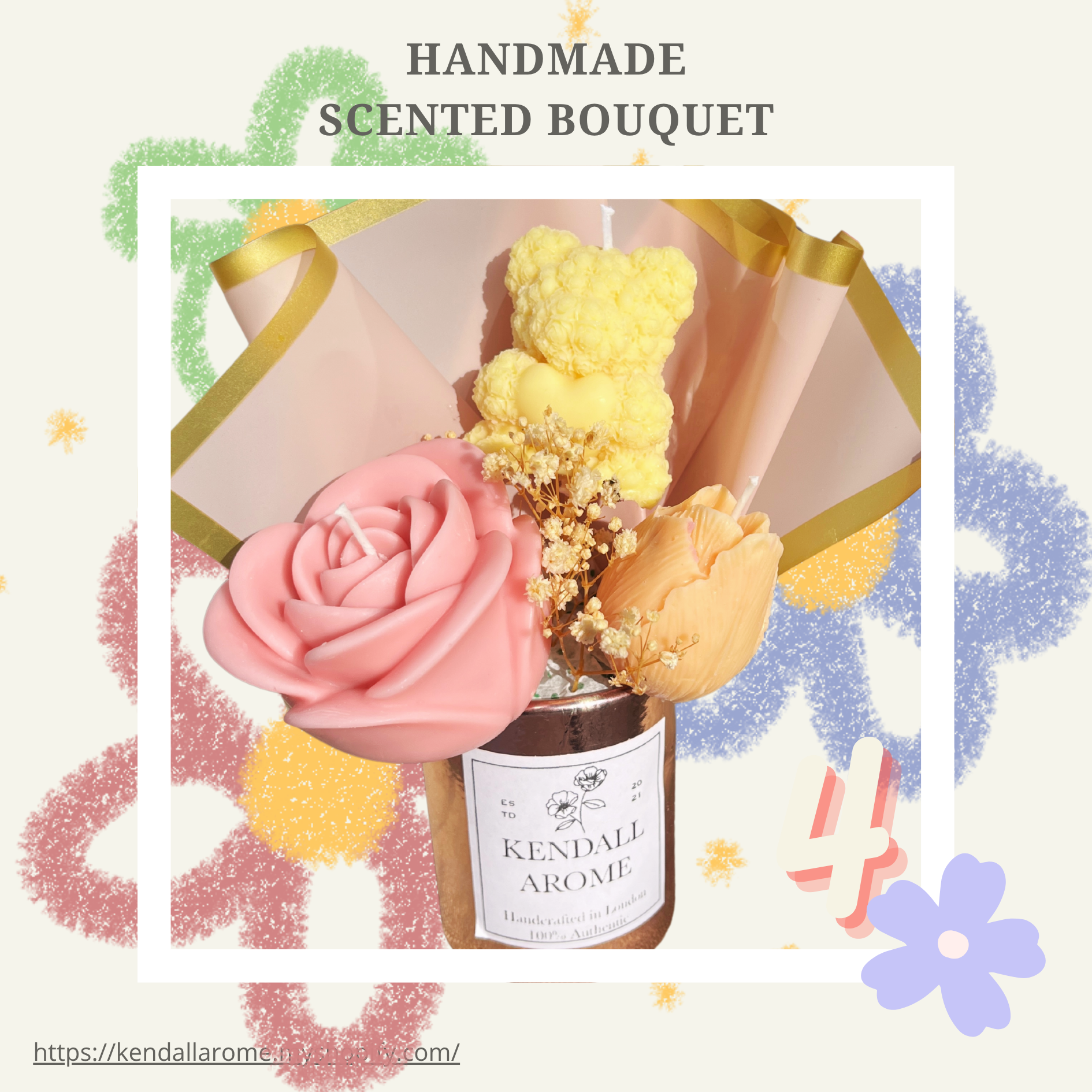 Scented Candle Bouquets - size M - no.4