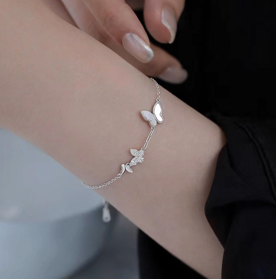 JB028 - 925 Silver Adjustable Bracelet