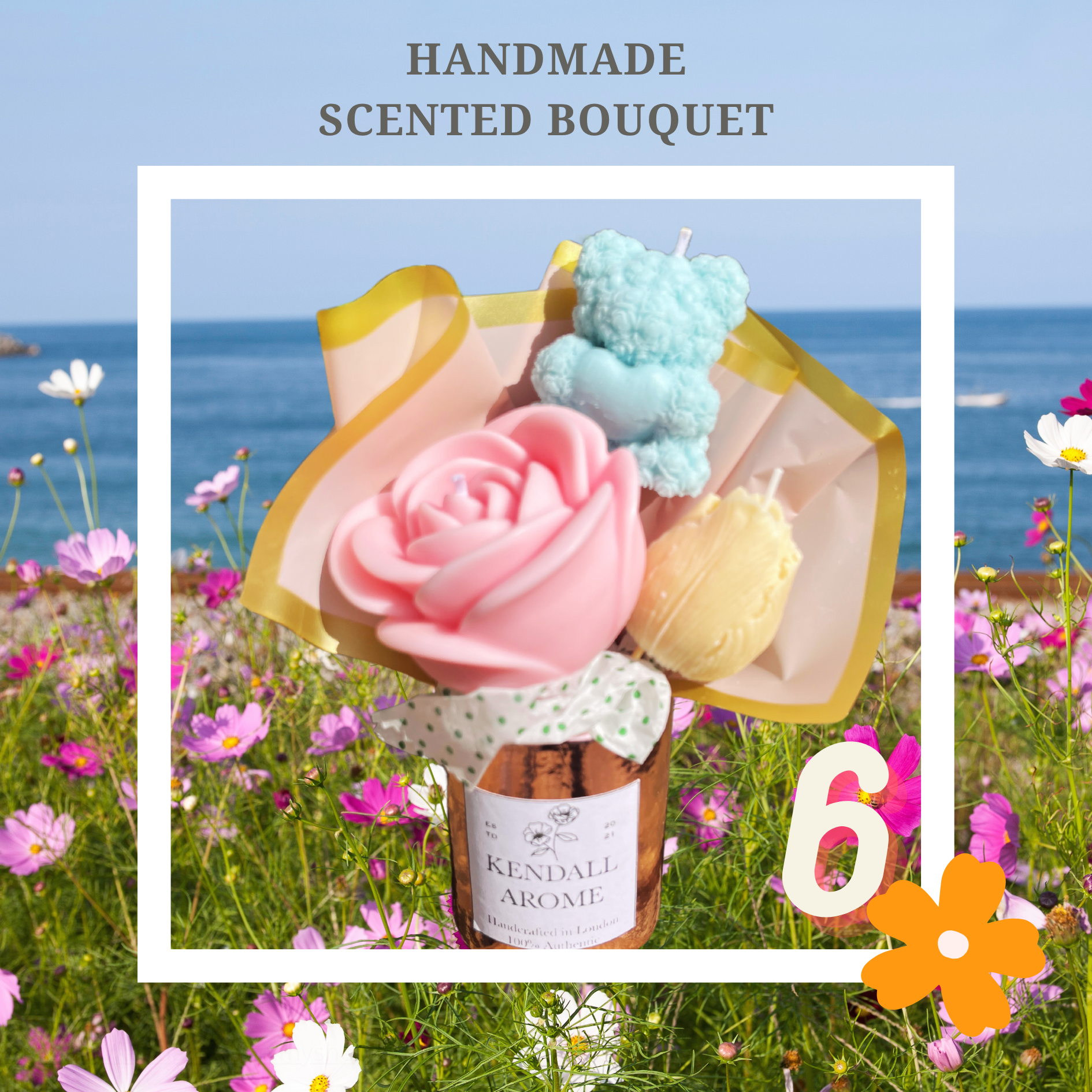 Scented Candle Bouquets - size M - no.6