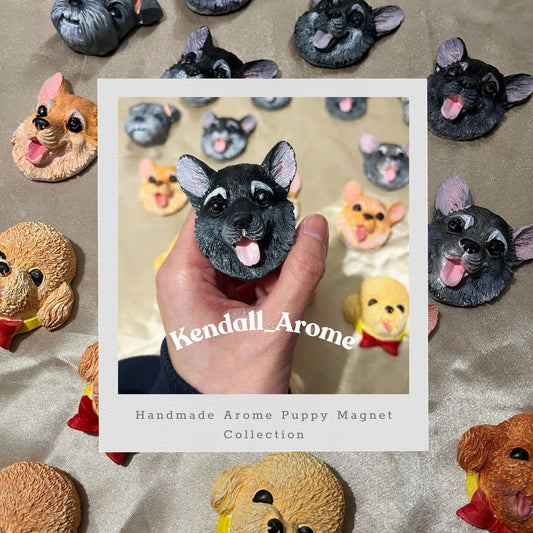 Handmade Aroma Puppy Magnet - Husky type