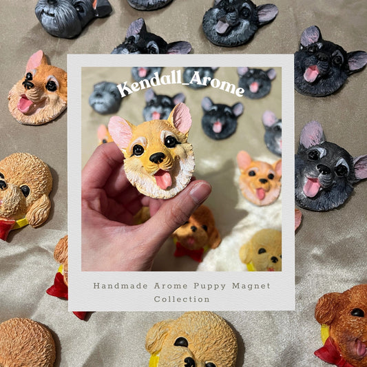 Handmade Aroma Puppy Magnet - Corgi type