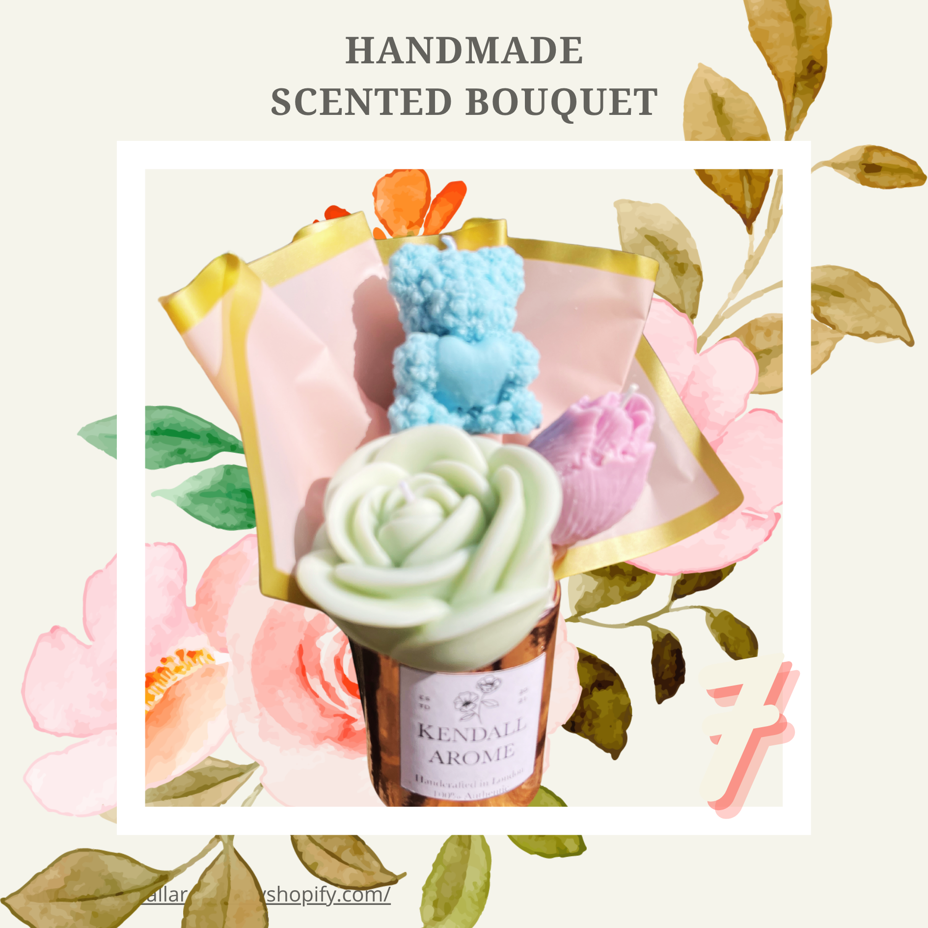 Scented Candle Bouquets - size M - no.7