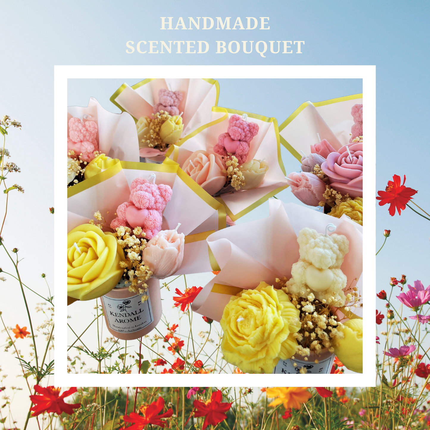 Scented Candle Bouquets - size M - no.3
