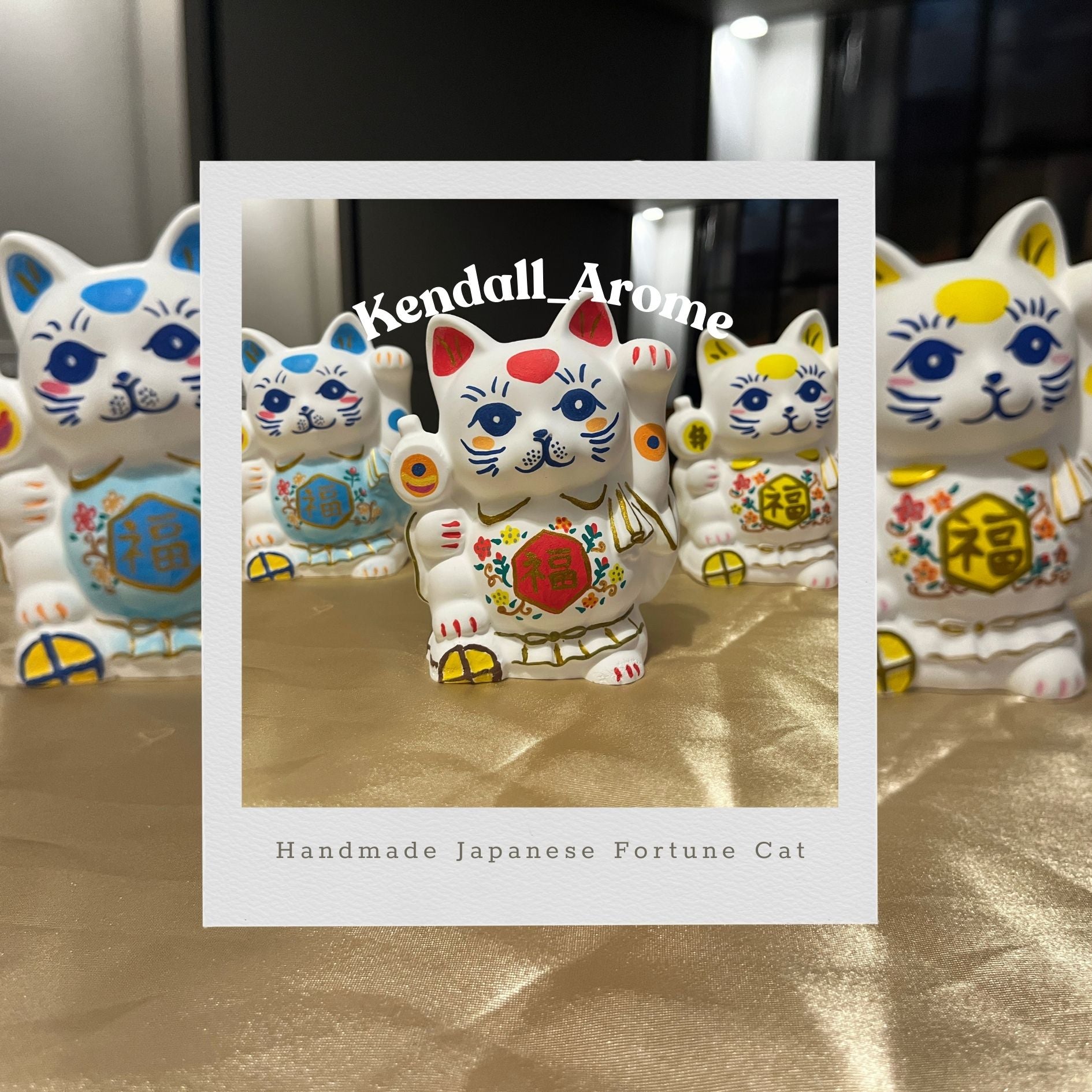 Large Fortune Cat Aroma Stone (half kilogram) - Red