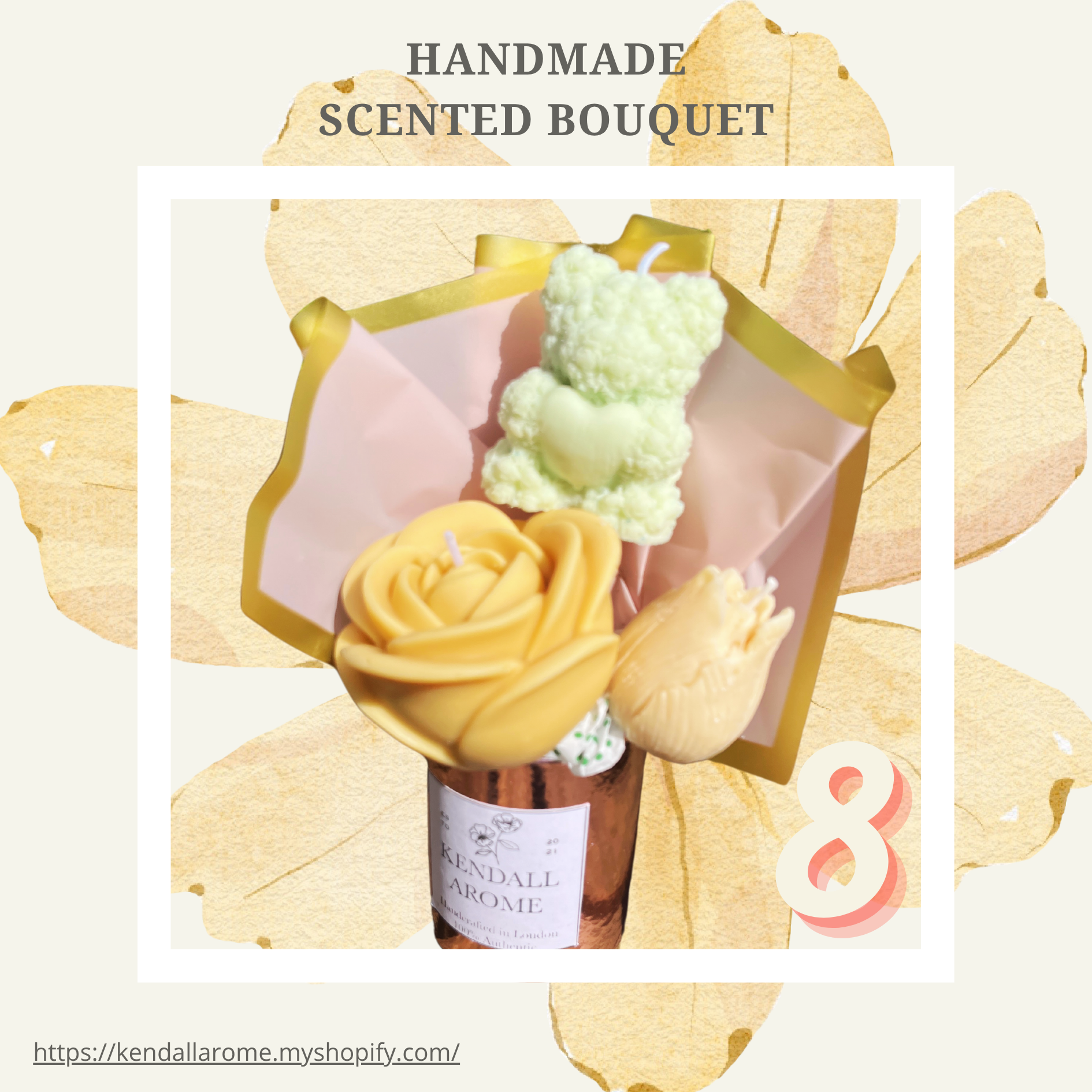 Scented Candle Bouquets - size M - no.8