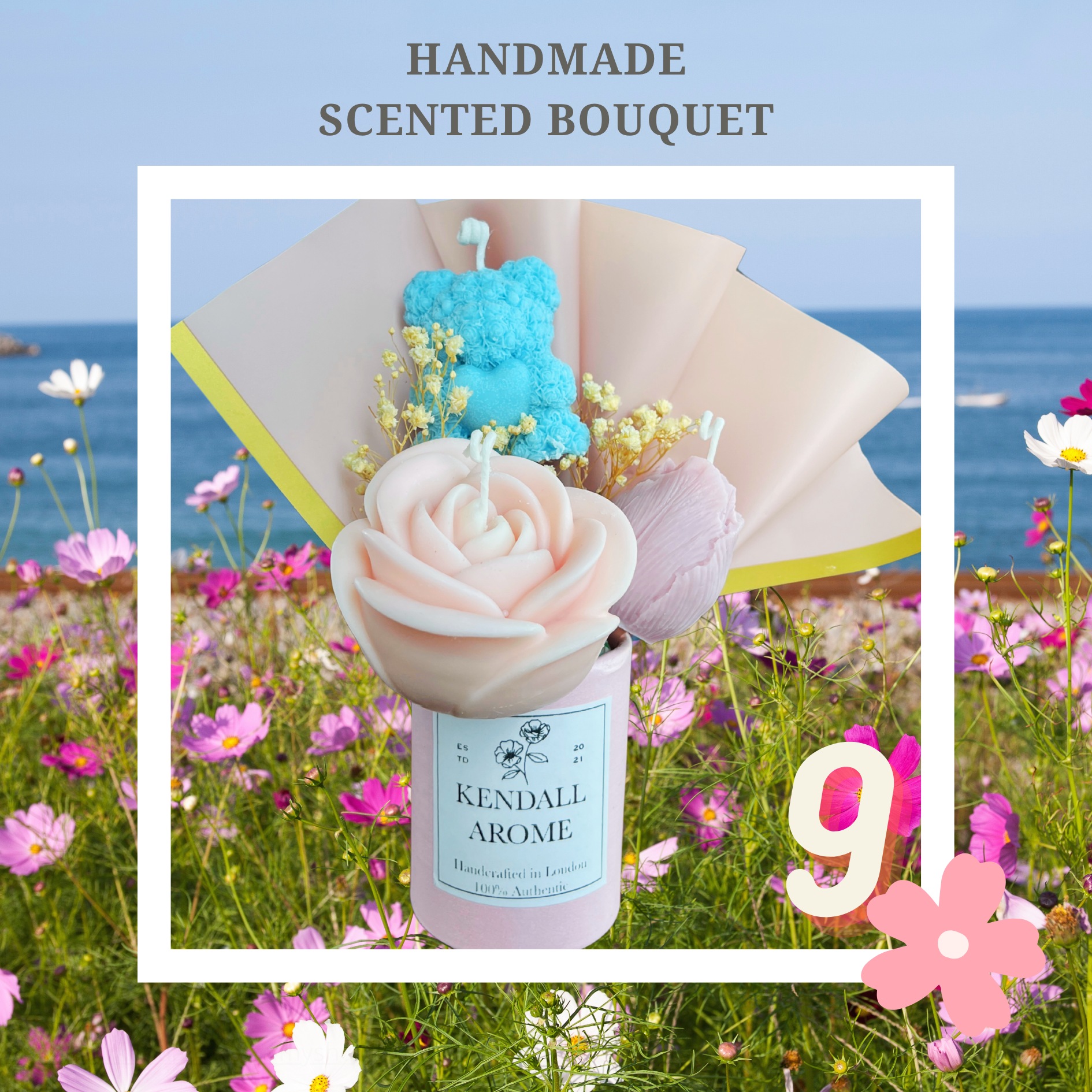 Scented Candle Bouquets - size M - no.9