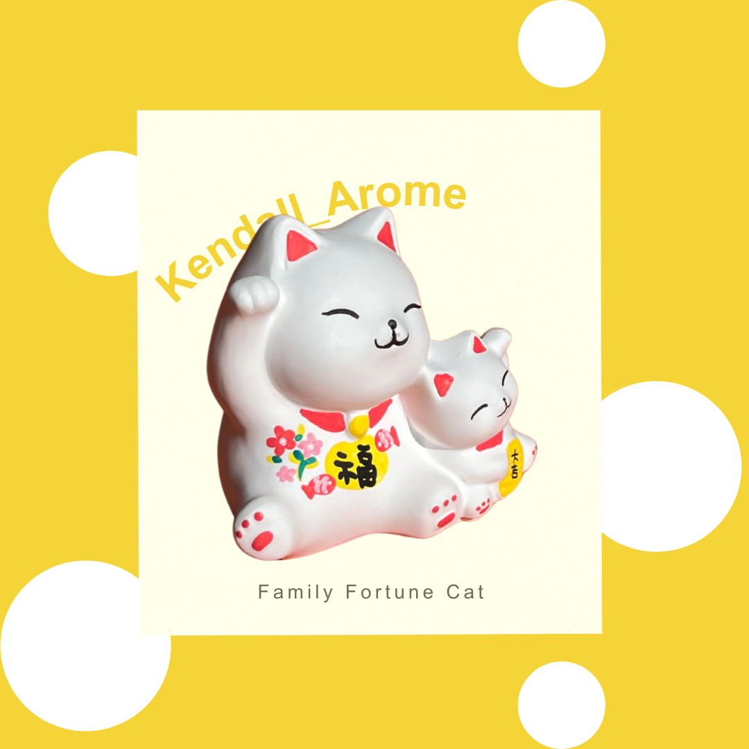 Family Fortune Cat - Double cats - no.1