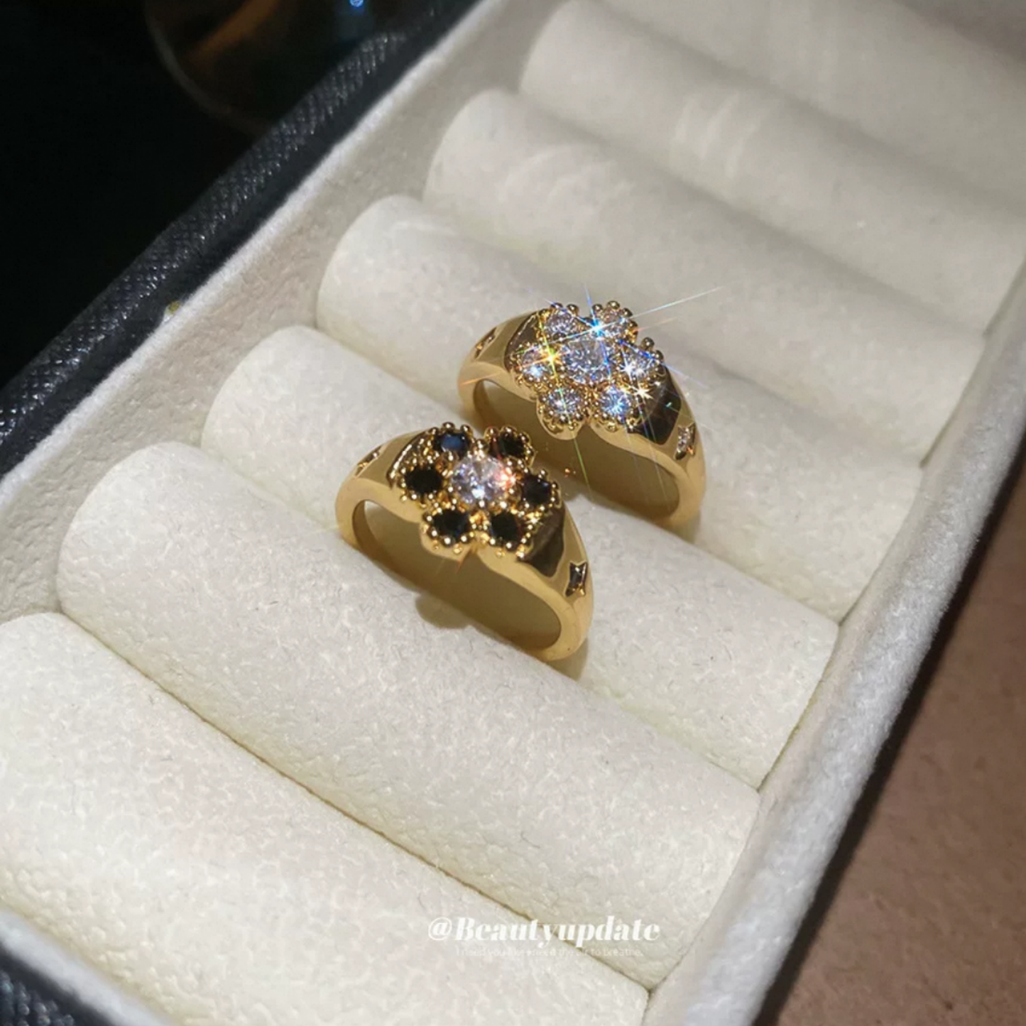 JR117 & JR120 Gold Plated Adjustable Rings