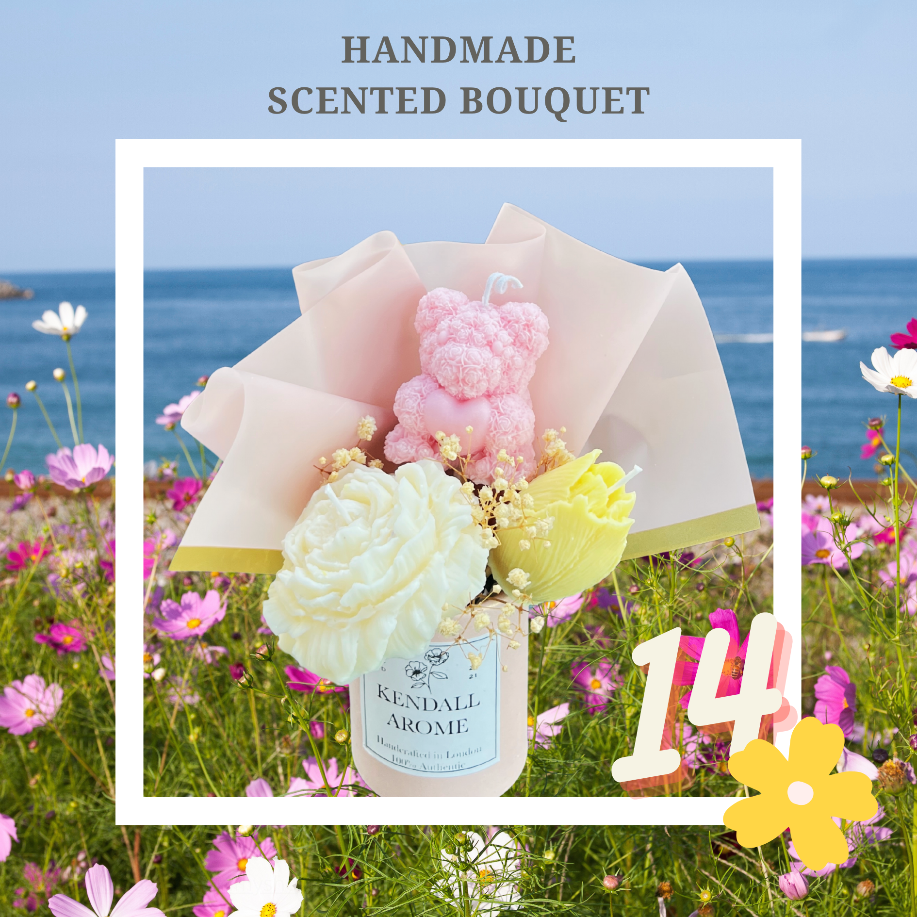 Scented Candle Bouquets - size M - no.14