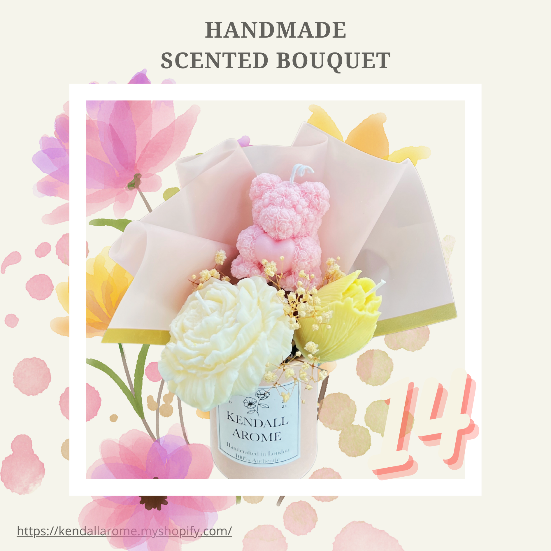 Scented Candle Bouquets - size M - no.14
