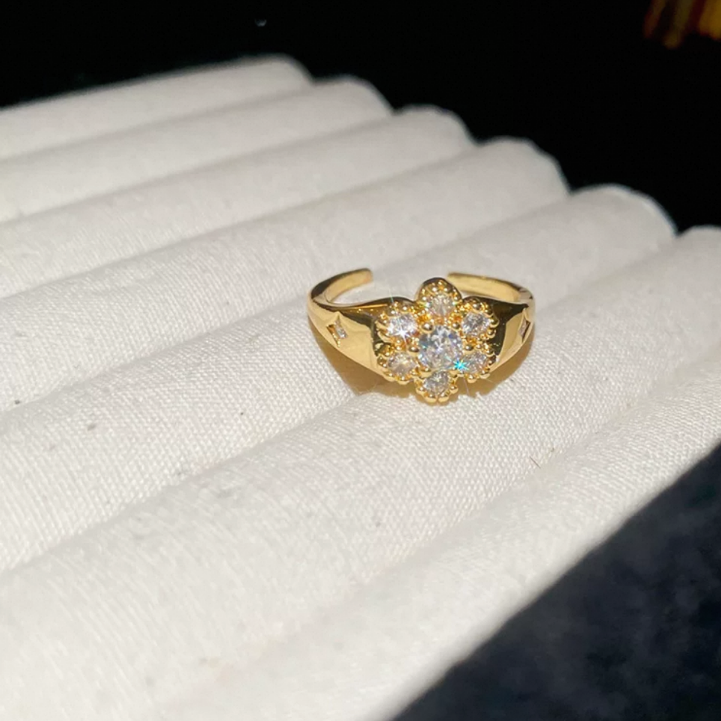 JR117 & JR120 Gold Plated Adjustable Rings