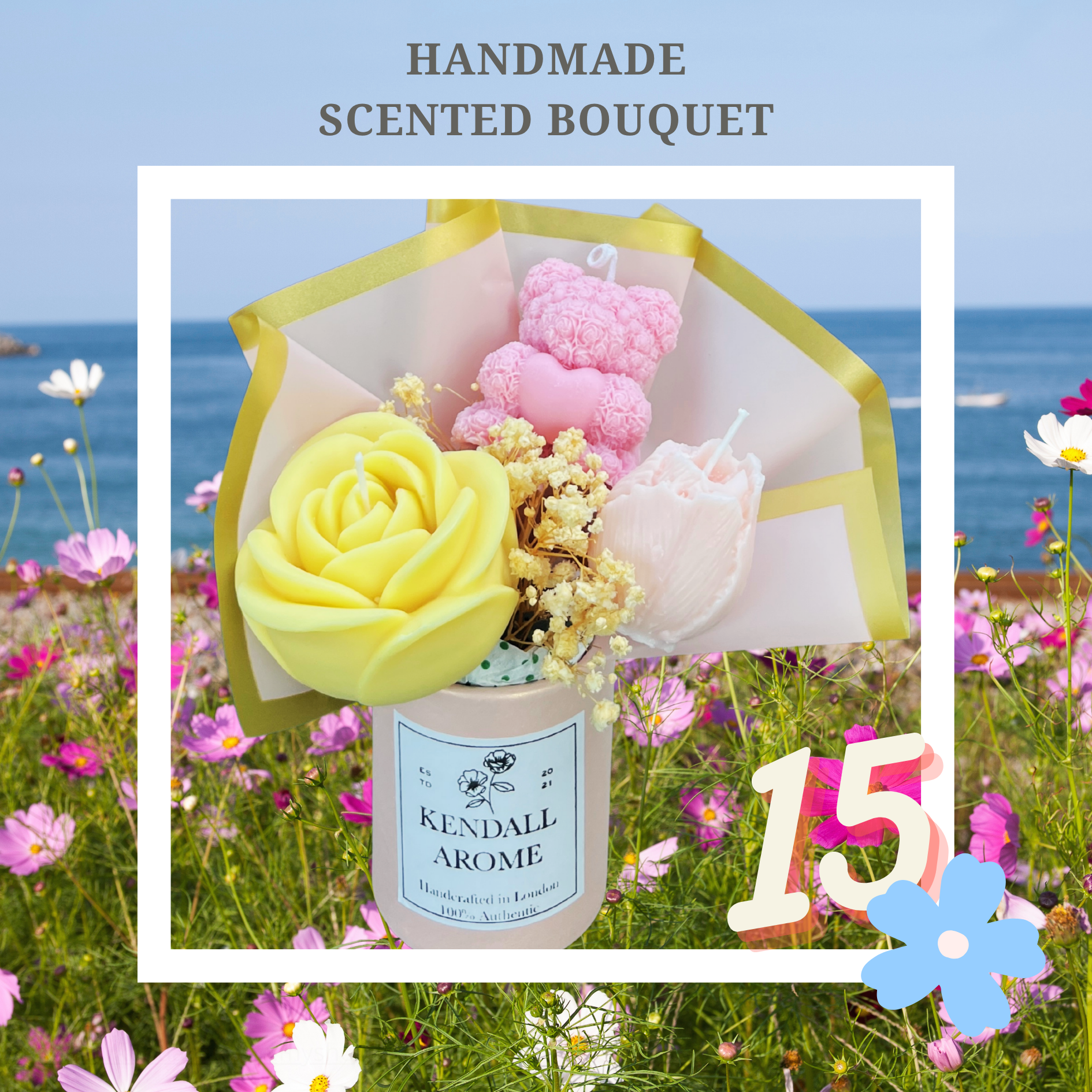 Scented Candle Bouquets - size M - no.15
