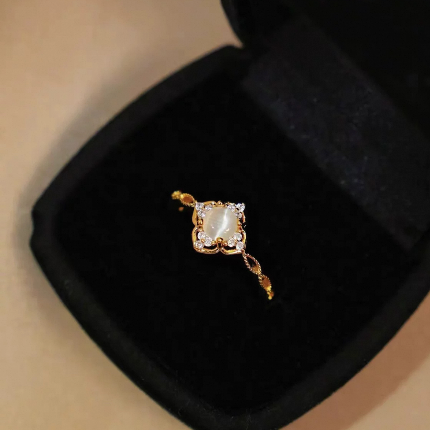 JR278 & JR279 Gold Plated 925 Silver Adjustable Ring