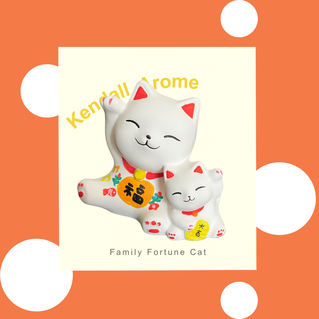 Family Fortune Cat - Double cats - no.2
