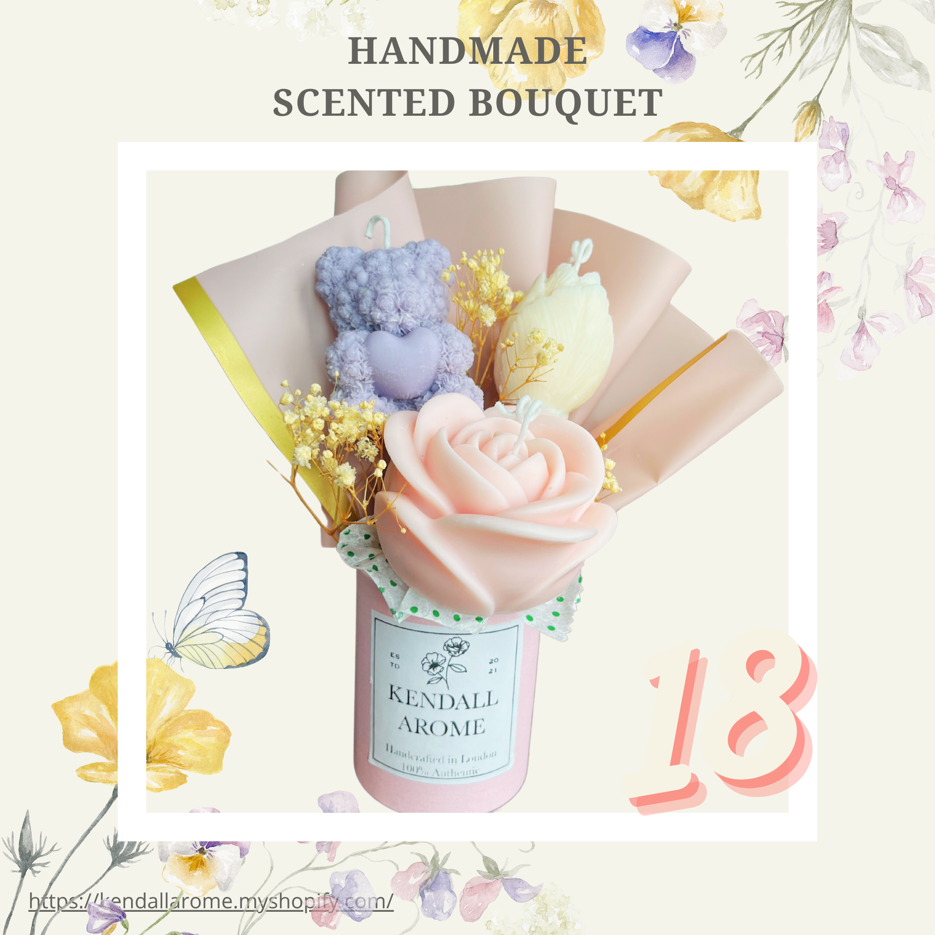 Scented Candle Bouquets - size M - no.18