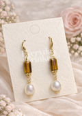 Pearl & Gemstones Earring - Brown