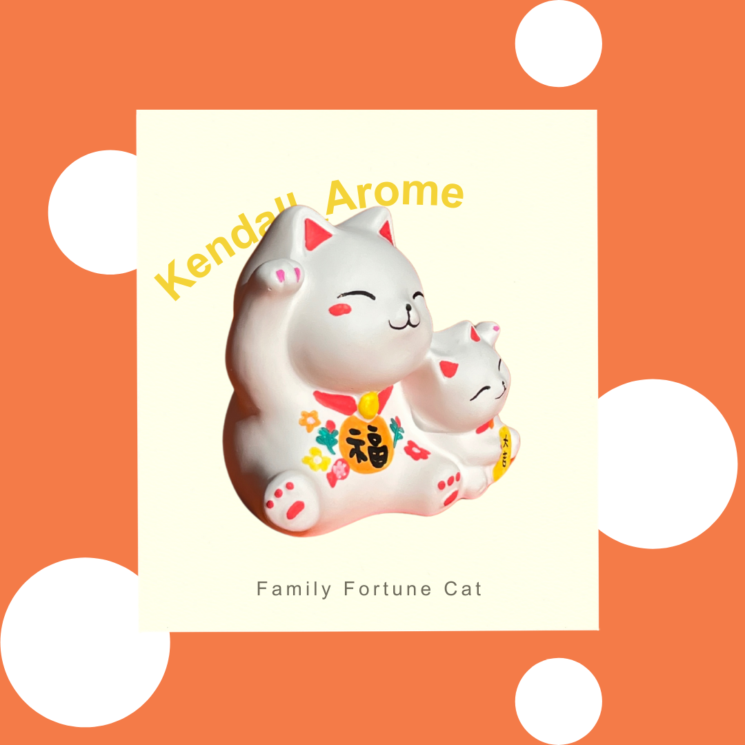 Family Fortune Cat - Double cats - no.2