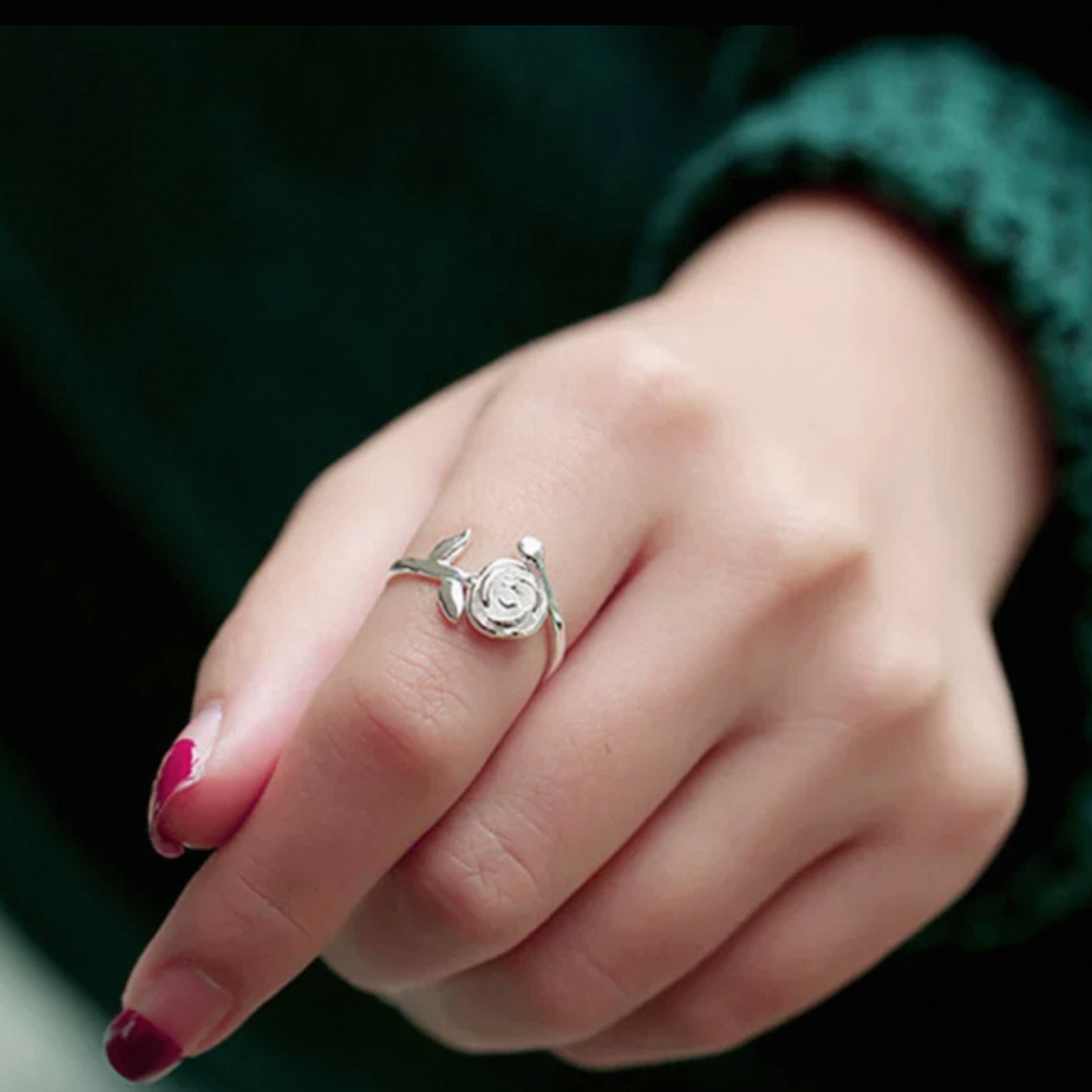 JR312 - 925 Silver Adjustable Ring