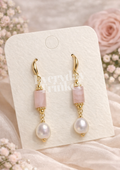 Pearl & Gemstones Earring - Pink